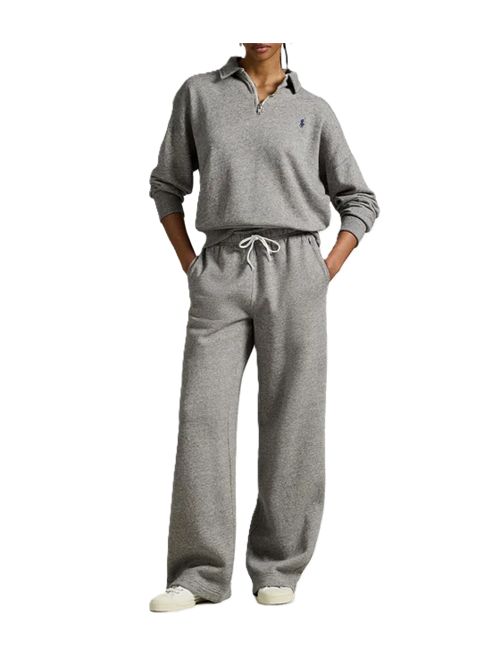 Sweatpant Wide Leg grigio Polo Ralph Lauren | 211-977959-004DARK VINTAGE HEATHER